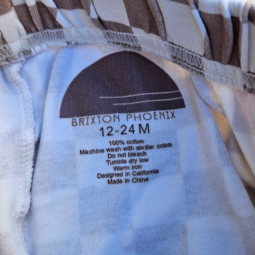 Brixton Phoenix Checkered Shorts Size 12-24 Months - Picture 6 of 7